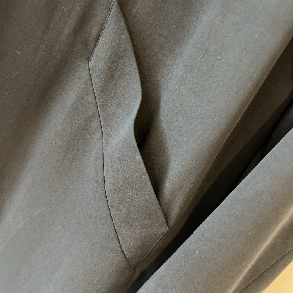 AGNES B Charcoal‎ Wide Collar Coat Size 6-8  Lined Pockets Quiet Luxury France - Picture 5 of 9